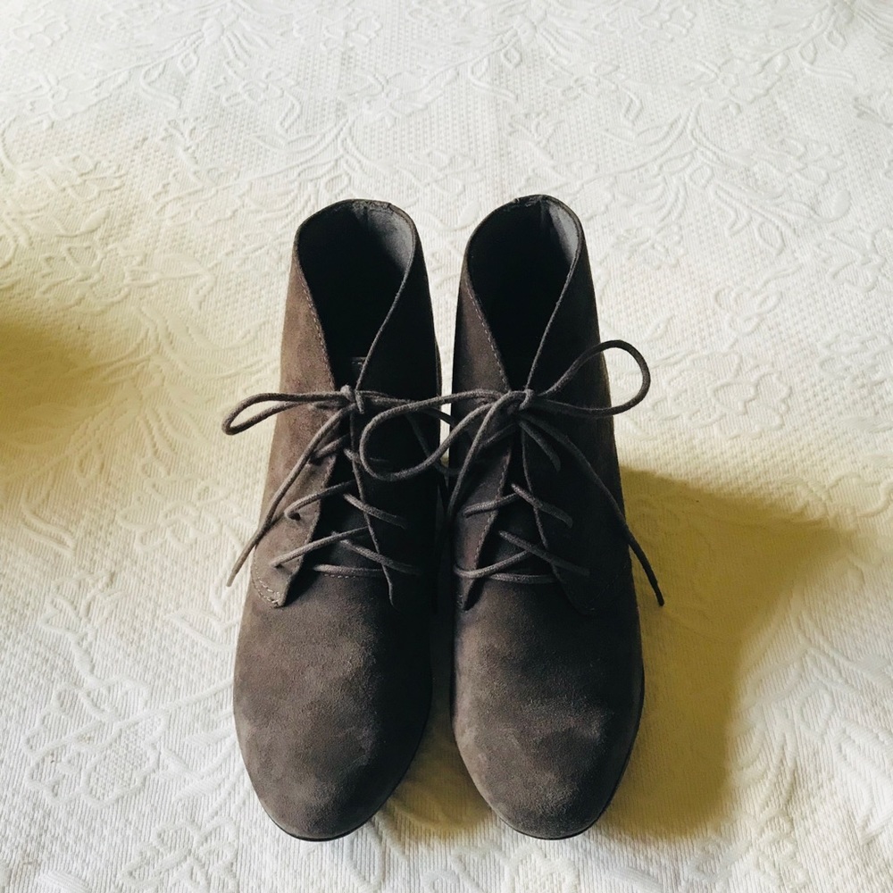 Clarks Wedge Suede Ankle Boots